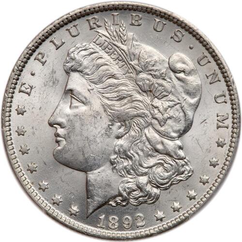 1892-O Morgan $1