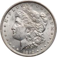 1892-O Morgan $1