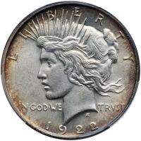 1922-D Peace $1