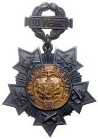 <I>1900's.</I> Bronze Badge 10 Years of Faithful Service N.Y.
