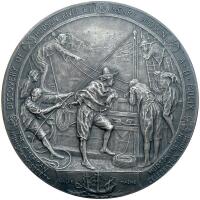 1909. ANS - Hudson-Fulton 1609-1807 Massive Silver Medal