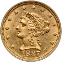 1887 $2.50 Liberty