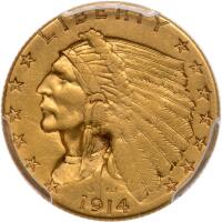 1914-D $2.50 Indian