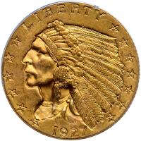 1927 $2.50 Indian