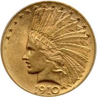 1910-D $10 Indian