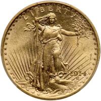 1914-S $20 St. Gaudens