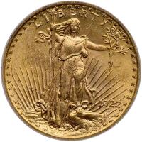 1922 $20 St. Gaudens