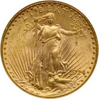 1924 $20 St. Gaudens NGC MS63