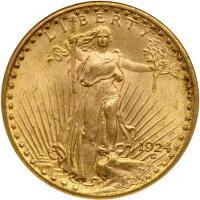 1924 $20 St. Gaudens NGC MS63