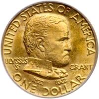 1922 Grant Gold $1, No Star