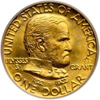 1922 Grant Gold $1, With Star