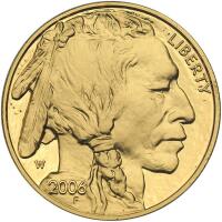 2006-W. $50.00 Gold 1 ozt Buffalo. Gem Proof