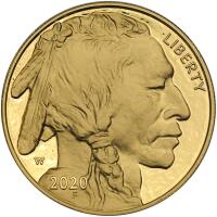 2020-W. $50.00 American Buffalo One Ounce .9999 Fine Gold Proof Coin