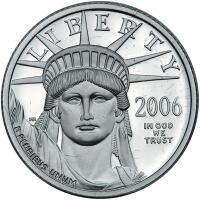 2006-W. $25.00 Platinum 1/4 Ozt .9999 Fine Gem Proof