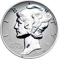 2019-W. $25.00 American Eagle One Ounce Palladium Reverse Proof Coin