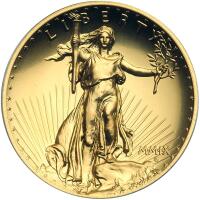 2009-W. $20.00 Ultra High Relief One ozt. Double Eagle Gold Coin