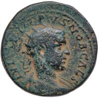 City Coins of Israel. Ptolemias (Akko). Philip II. As Caesar AD 244-247. AE 30 mm (18.85 g)