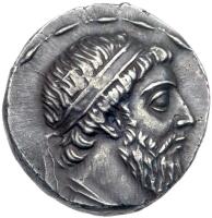 Parthian Kingdom. Mithradates I, c. 165-132 BC. Silver Tetradrachm (15.06 g)