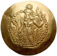 Kushano-Sasanian. 4th-5th century - Scyphate Gold Dinara, Nd.