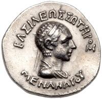 Bactrian Kingdom. Menander I Soter. 155-130 BC. Silver Tetradrachm (9.69g)
