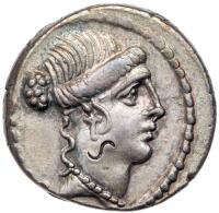 D. Junius Brutus Albinus, <I>moneyer</I> 48 BC. Silver Denarius (4.06 g)