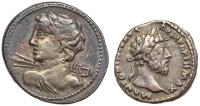 C Licinius L. f. Macer, <I>Moneyer.</I> Silver Denarius 84 BC