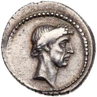 Julius Caesar. Dictator from 49 BC, assassinated 44 BC. Silver Denarius (3.72g)