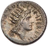 The Triumvirs. Mark Antony. Died 30 BC. Silver Denarius (4.00g)
