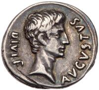 Augustus, 27 BC-14 AD. Silver Denarius (3.95g)