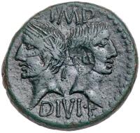 Augustus and Agrippa. Ca. 16/15 BC. AE Dupondius (9.57g)