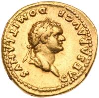 Domitian. AD 81-96. Struck as Caesar. Gold Aureus (7.3g)
