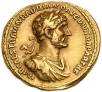 Hadrian, AD 117-138. Gold Aureus (7.04g)