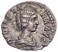 Didia Clara, daughter of Didius Julianus, AD 193. Silver Denarius (2.9g)
