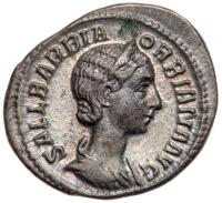Orbiana. Augusta. Wife of Severus Alexander. Silver Denarius (3.18g)
