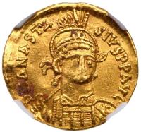 Anastasius I, 491-518. Gold Solidus (4.36 g)