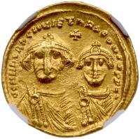 Heraclius. Gold Solidus (4.46 g), 610-641