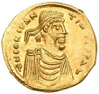 Constantine IV Pogonatus, 668-685. Gold Semissis (2.1g)