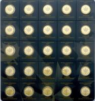 Canada. Maple Leaf Lot of 25 Piece 1 Gram 9999 Fine, 50 Cents, 2015