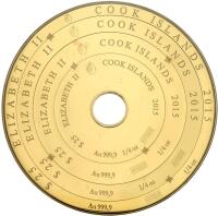 Cook Islands. 25 Dollars, 2015