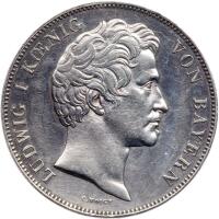 German States: Bavaria. 2 Taler, 1845