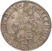 German States: W&Atilde;&frac14;rzburg. Taler, 1552-SK