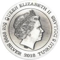 Tuvalu. 5 Dollars, 2018