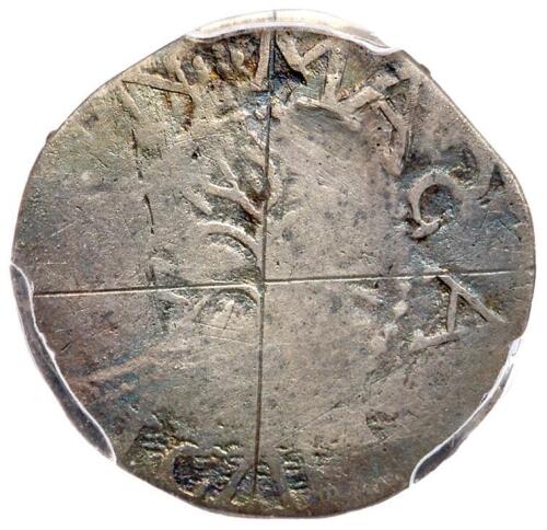 1652 Massachusetts Oak Tree Threepence All 3 S's Backwards Noe-23 Rarity-6