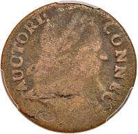 Connecticut 1785 Copper. Bust Right, Miller 4.3-D PCGS G4