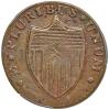 1786. New Jersey Copper. Protruding Tongue. Maris 16-L PCGS VF20 - 2