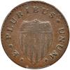 1786 New Jersey. Narrow shield, curved plow beam PCGS VF35 BN - 2