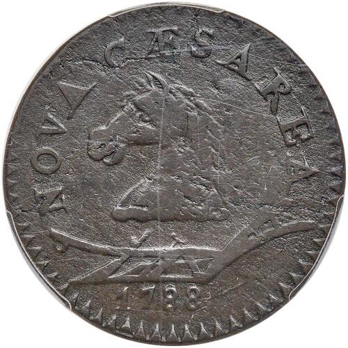 1788 New Jersey. Horse's Head facing L PCGS VF20 BN