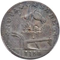 1788. New Jersey Copper. Fox Before Legend. PCGS VF20