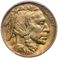 1917 Buffalo 5C PCGS MS64