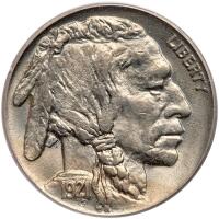 1921 Buffalo 5C PCGS MS64